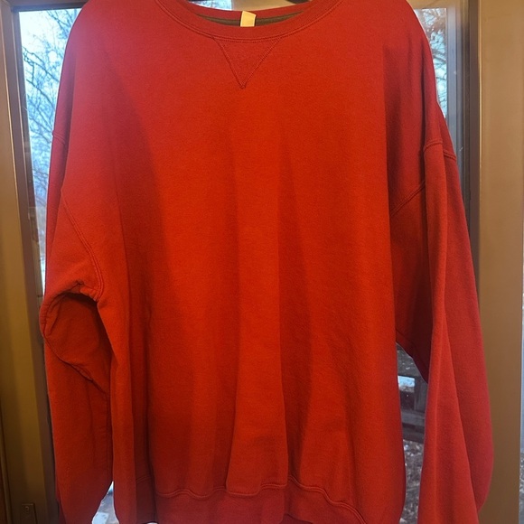 Size 2XL Red Crewneck Jersey Sweater - Picture 6 of 7